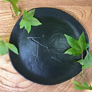 Black Maple Leaf Plate