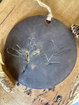 Ironstone Earth Round Banksia Leaf Platter