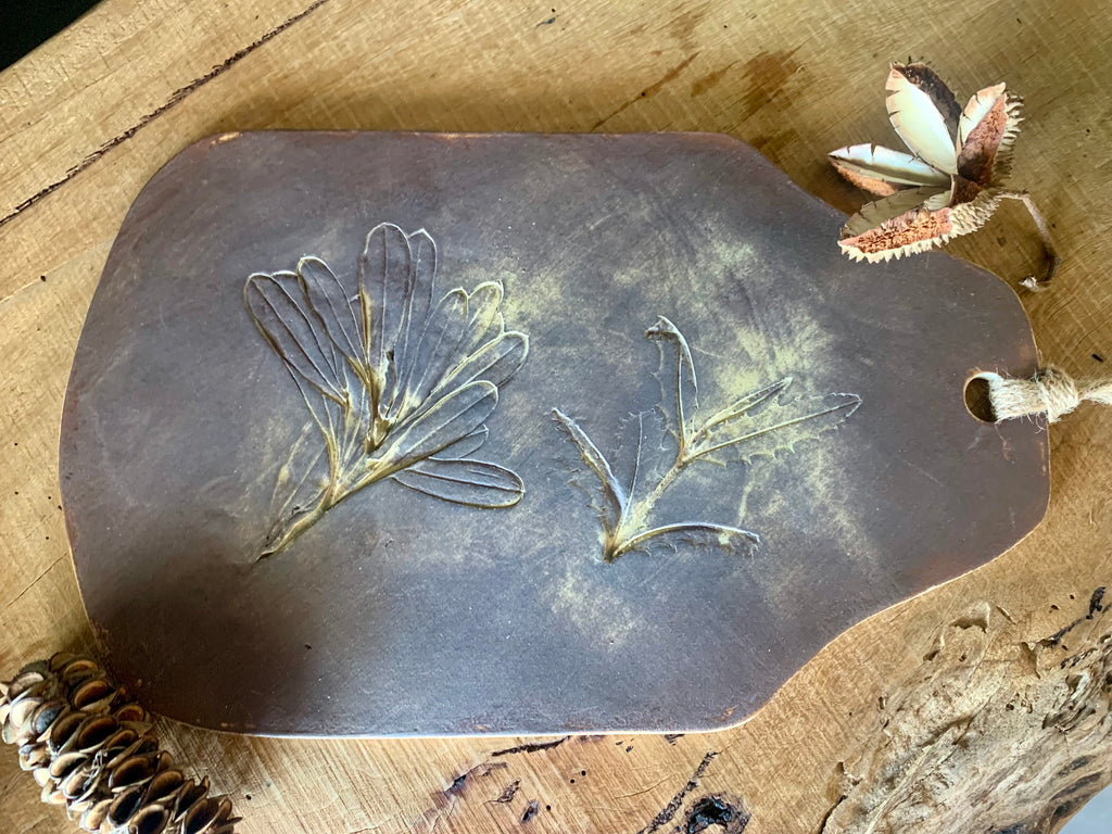 Ironstone Earth Banksia Leaf Platter No. 2