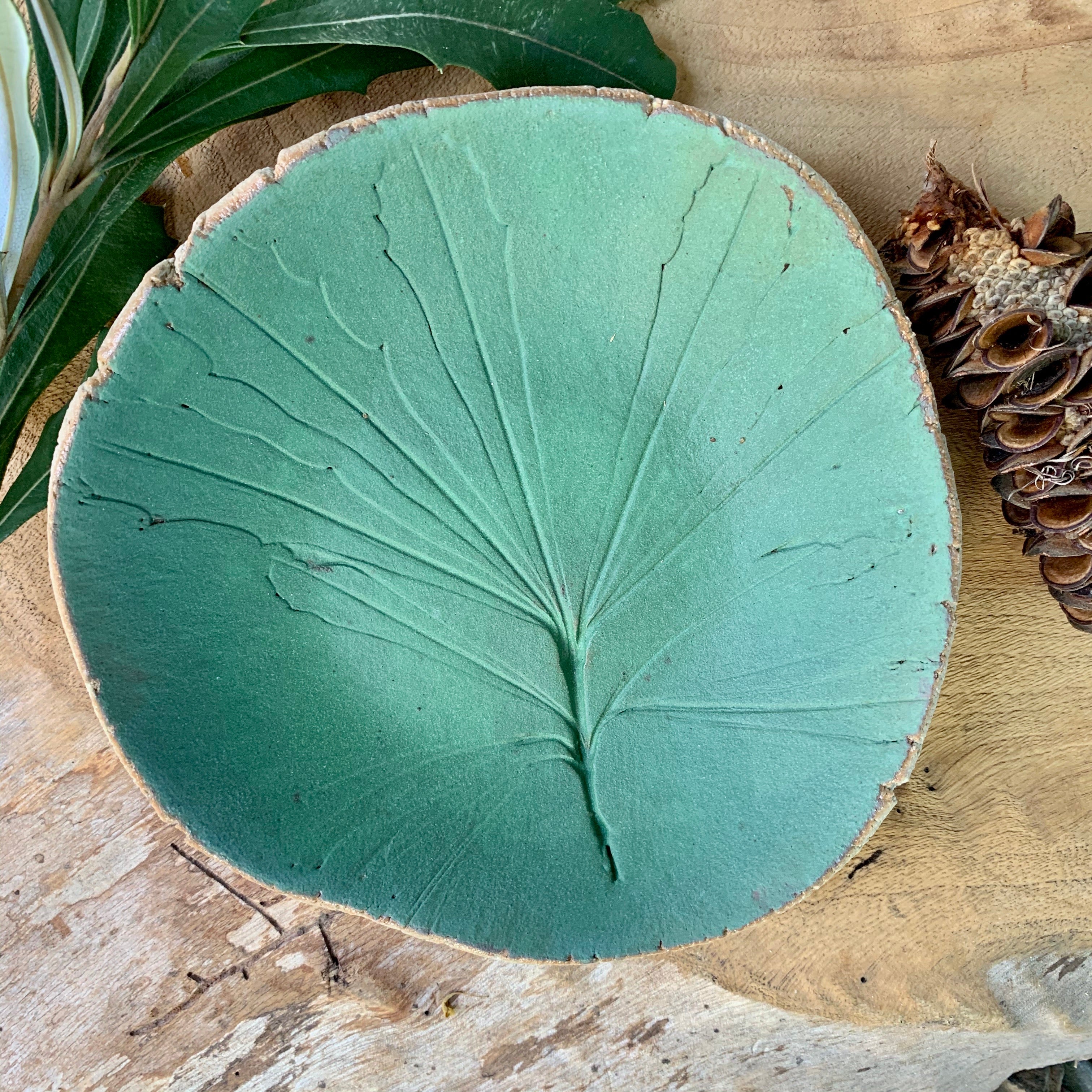 Jade Banksia Leaf Bowl